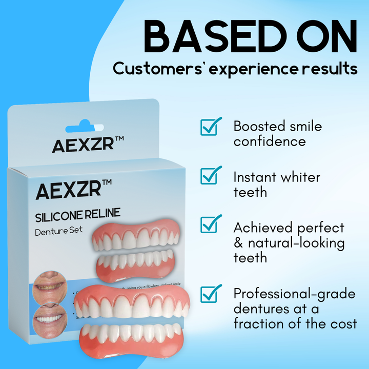 AEXZR™ Silicone reline denture set