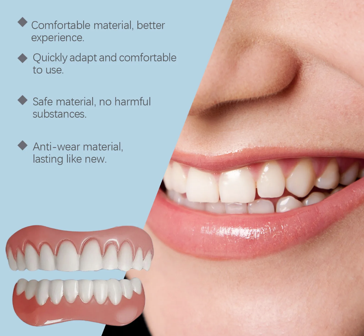 AEXZR™ Silicone reline denture set