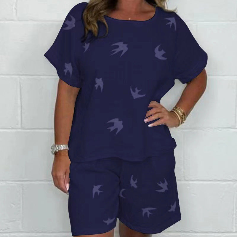 Neiva Zullo™ Casual Printed Short Sleeve Shorts Set
