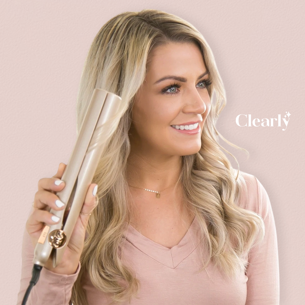 TwistLine™️ 2 in 1 curling iron and hair straightener