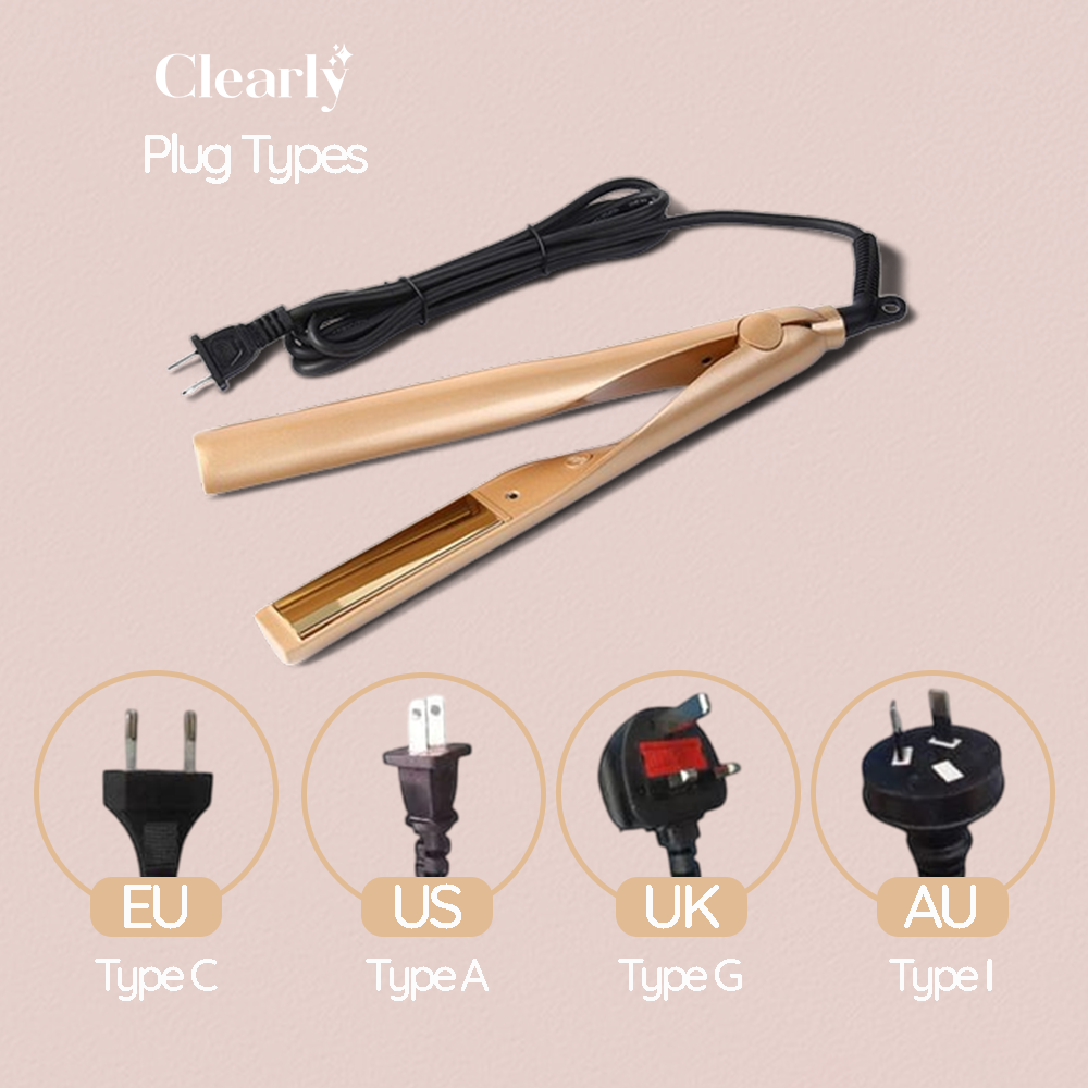 TwistLine™️ 2 in 1 curling iron and hair straightener