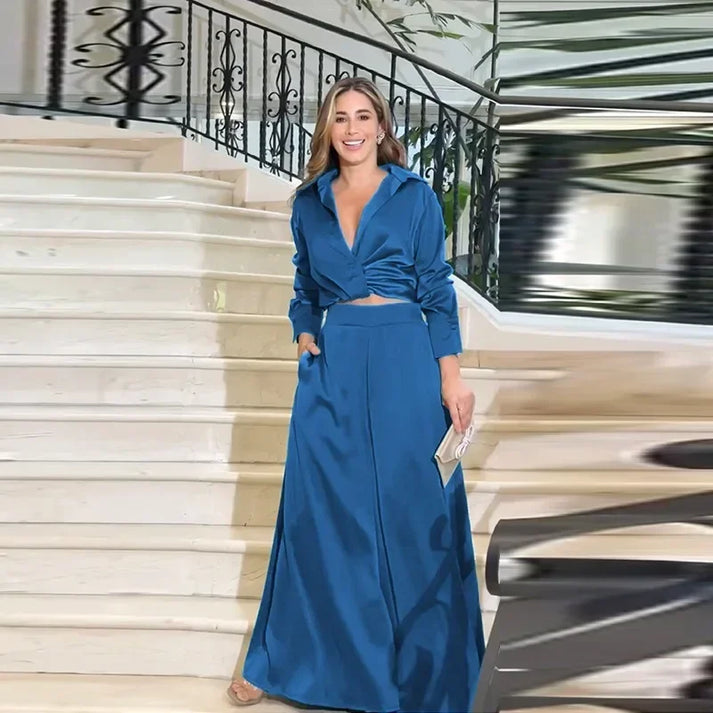 Aza Cerami™ Women's Lapel Casual Suit