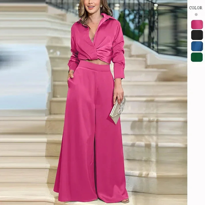 Aza Cerami™ Women's Lapel Casual Suit
