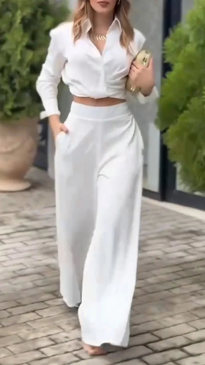 Aza Cerami™ Women's Lapel Casual Suit