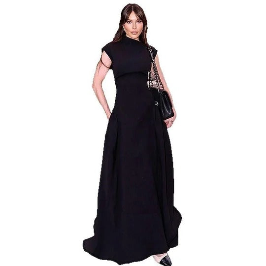 Gloria Paoletti™ Sleeveless irregular neckline dress