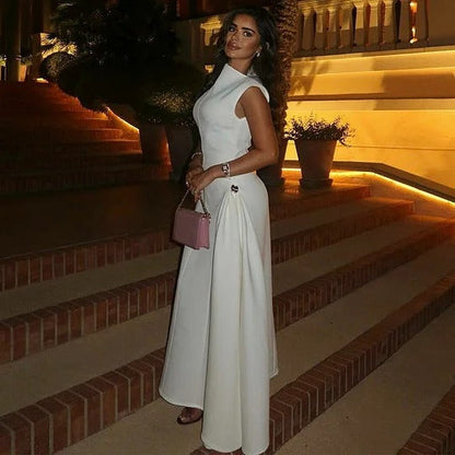 Gloria Paoletti™ Sleeveless irregular neckline dress