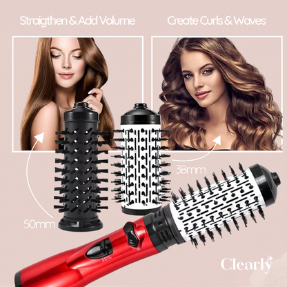 Hair Glam™ 3 in 1 rotary brush | Professional straightener, styler and hair dryer