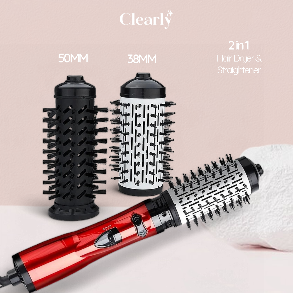 Hair Glam™ 3 in 1 rotary brush | Professional straightener, styler and hair dryer