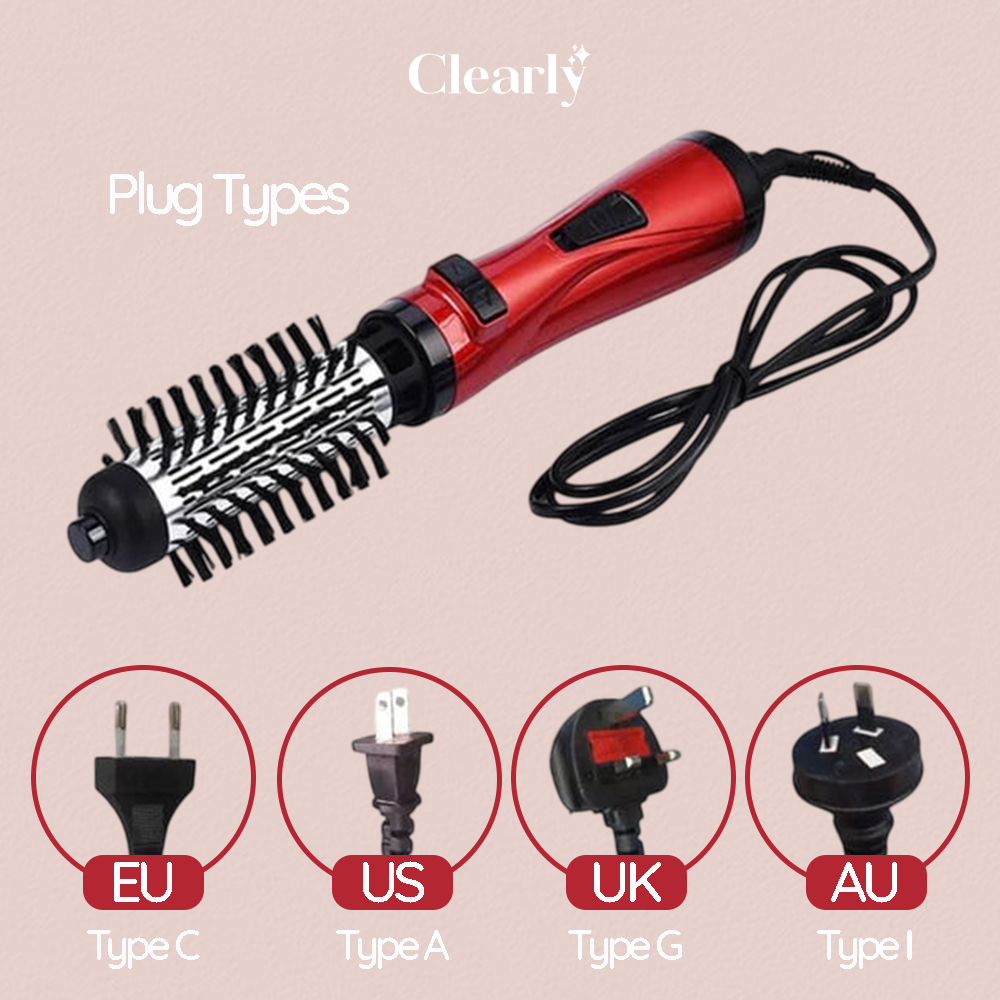 Hair Glam™ 3 in 1 rotary brush | Professional straightener, styler and hair dryer