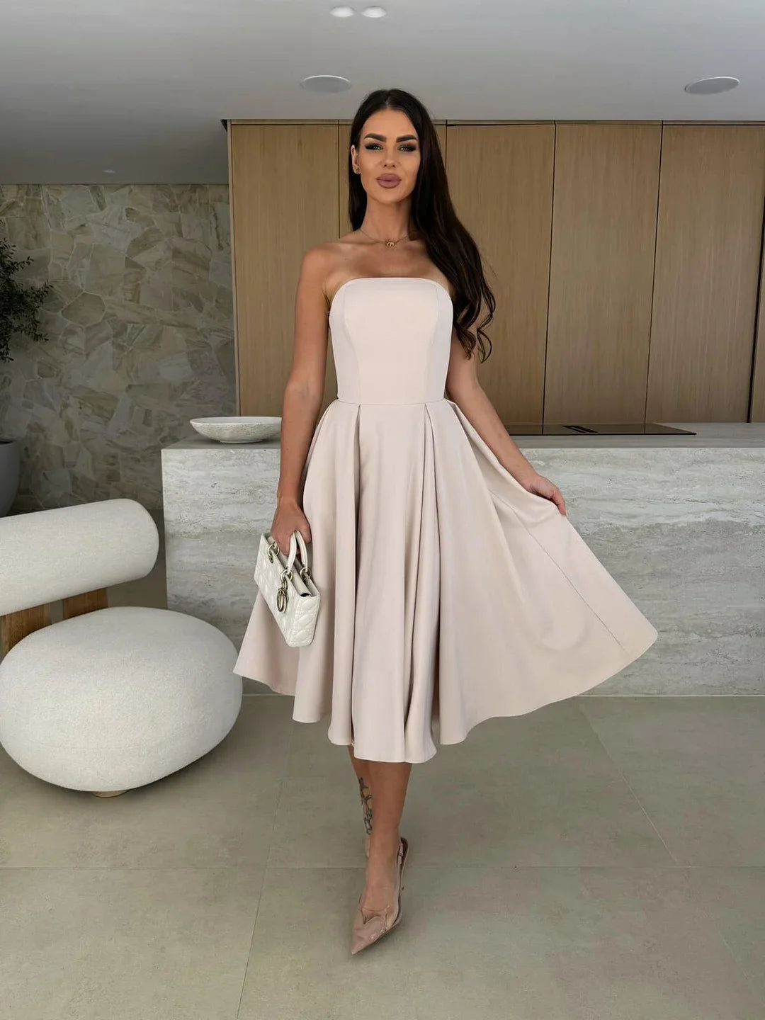 Irene Altimari™ Strapless Midi Dress