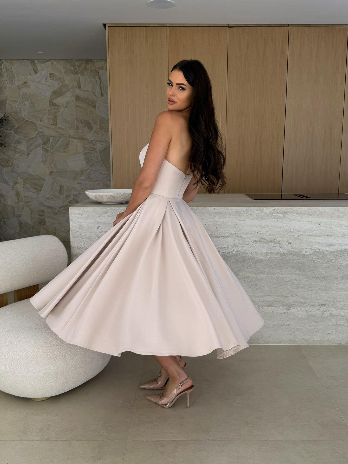 Irene Altimari™ Strapless Midi Dress