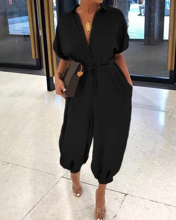 Mirta Petricca™ Casual Pocket Jumpsuit