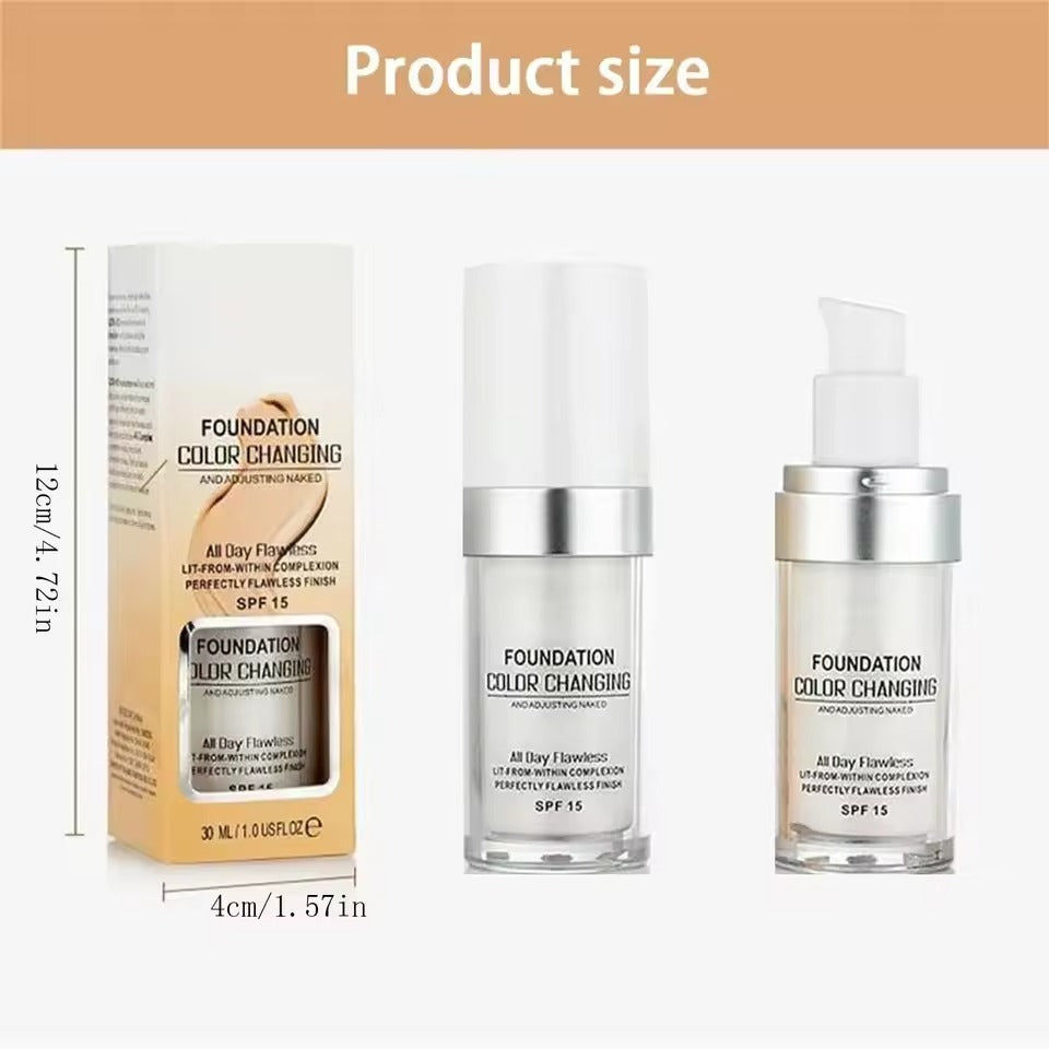 PureMatch™ Foundation that changes color according to skin type