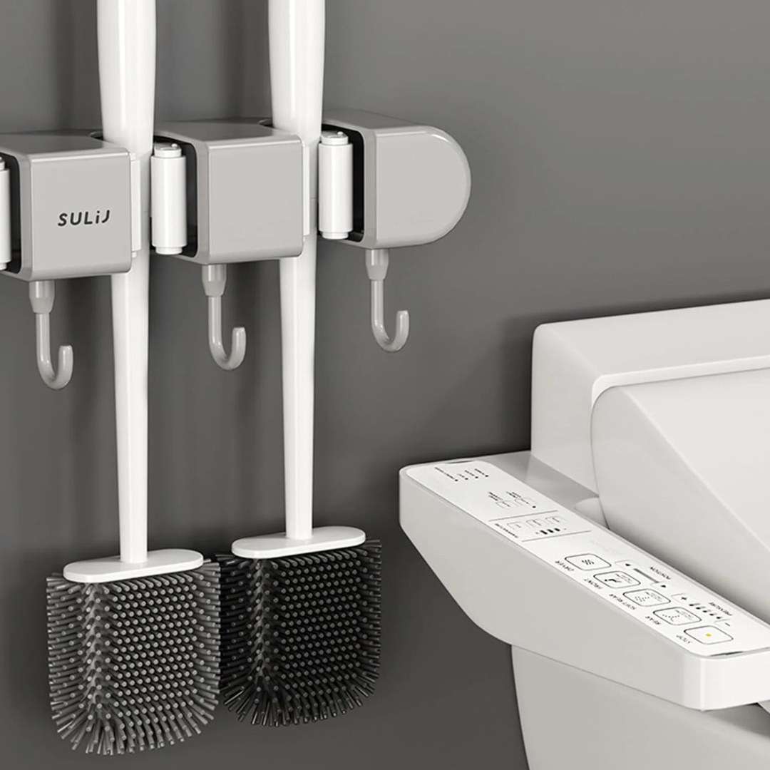 SafeHold™ Multifunctional mop holder with hook