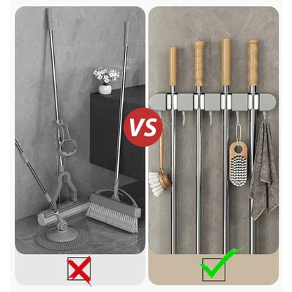 SafeHold™ Multifunctional mop holder with hook