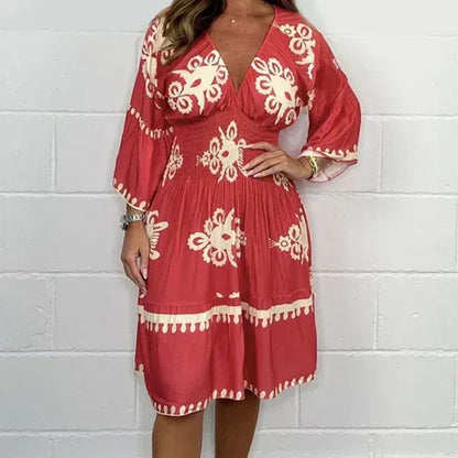Ulfa Carboni™ Women's Boho Floral Dress