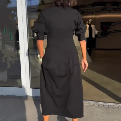 Zarina Sassano™ V Neck Midi Dress