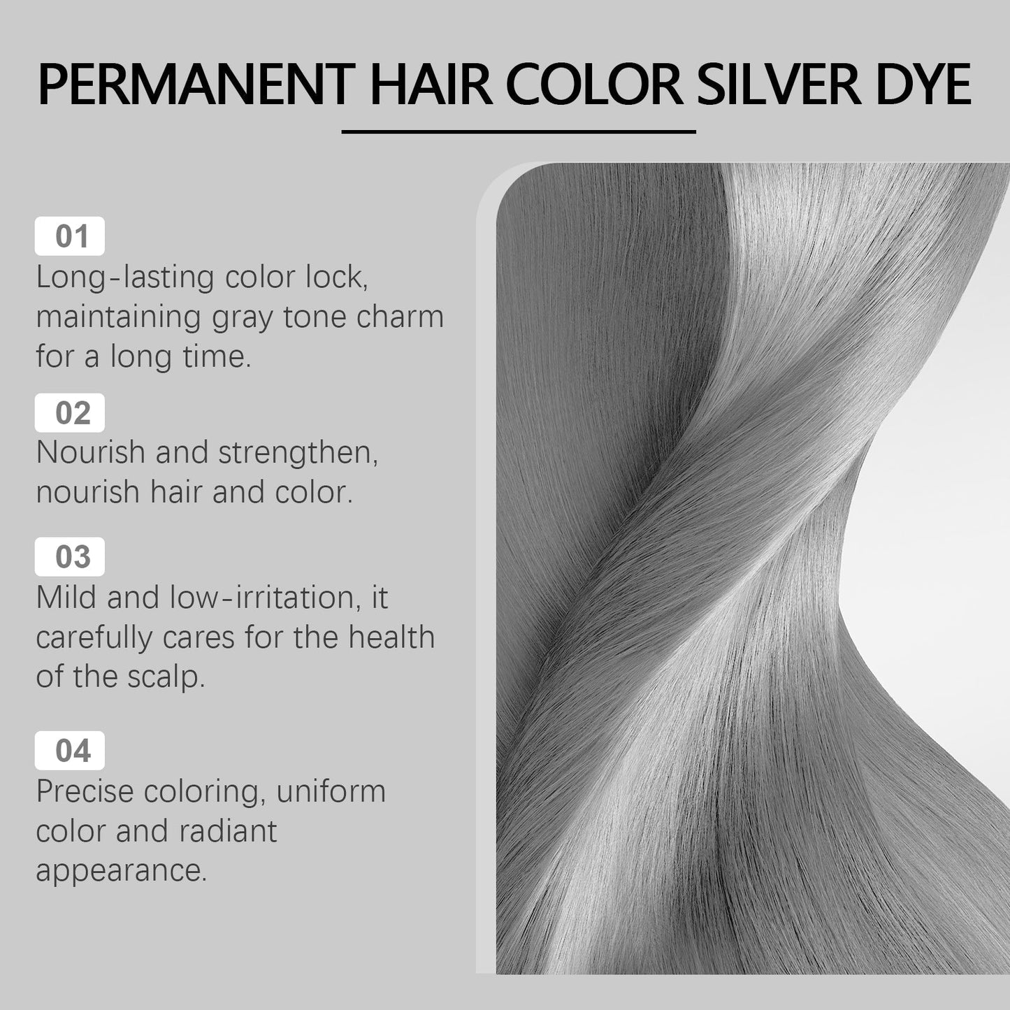 Biodye™ 2 in 1 Silver Hair Dye with Natural Essence Extract