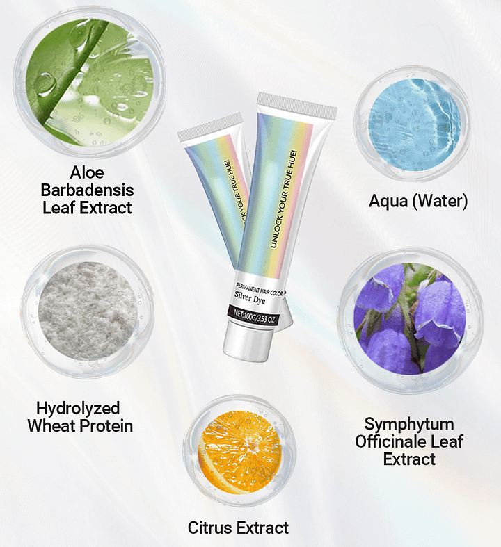 Biodye™ 2 in 1 Silver Hair Dye with Natural Essence Extract