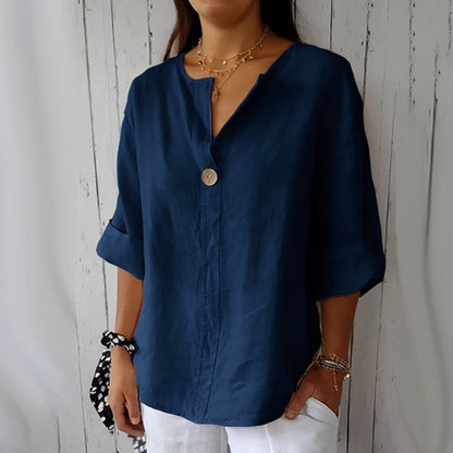 Mara Parco™ V-neck button down shirt