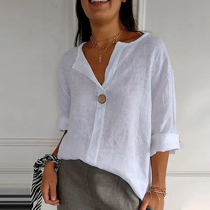 Mara Parco™ V-neck button down shirt